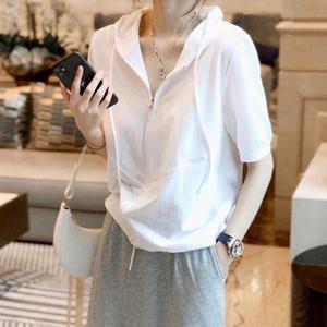 ★빠른배송★ [무드무드] 하젤 후드 반팔 티셔츠