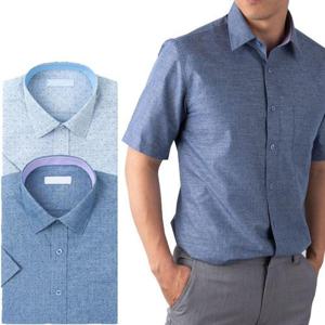 카치온 도트패턴 반팔 와이셔츠 2종 RFV21411 2[W65313C]