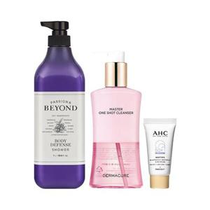 비욘드 바디 디펜스 샤워 1L + 더마큐어 원샷 클렌저 시즌2 200ml + AHC 선크림 7ml