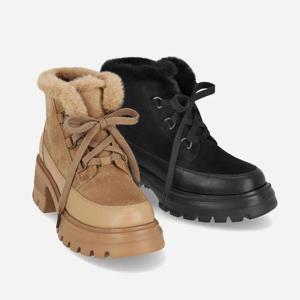 [엘칸토]경량 쿠션 기모 청키 여성 워커 부츠 2XWA74XE_GN