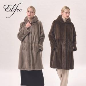 [방송에서만장기무이자][진도]풀스킨 휘메일밍크 후드롱코트(유색)