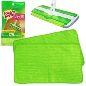 3M 클립형 막대걸레 극세사 리필 2P (2062) 청소패드 (W8A49F2)