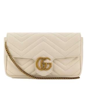 24FW 구찌  여성 GG 마몬트 미니 클러치 파우치 751526AACCE 9053 White BPG