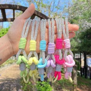 갤러리아_MCRN [SET세트]핑거탭+핸드스트랩(샤이닝블러썸) 휴대폰 스트랩