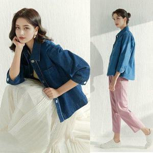 [도로시양장점]도로시양장점 카라 데님자켓 2종 택1