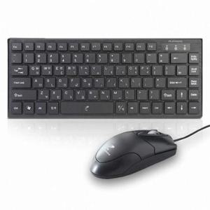 플레오맥스 MK-300 미니 유선 키보드 마우스 세트 (WFFKPLK)
