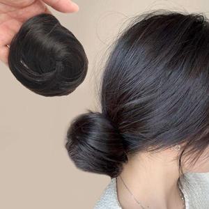 똥머리 집게핀 당고머리 가발 머리핀 내추럴블랙 (WFITCLK)