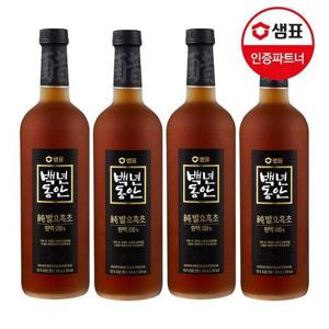 갤러리아_샘표 백년동안 순발효흑초원액 750ml 4병