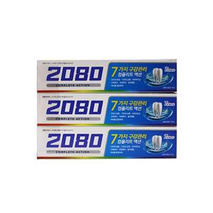2080컴플리트액션쿨민트향치약 120g 3입