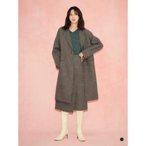 올리비아로렌 HC04 체크 세미 A라인 스커트  VOCDK3W9321