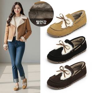 잭앤질 털안감 리본장식 로퍼(JD5774S)