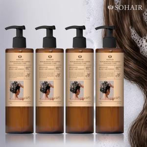 [홈앤초특가] 쏘헤어 100% 모로코산 아르간오일 함유 탈모 기능성 샴푸 500g * 4병패키지