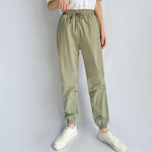 [다잇템]여성 나일론 바람막이 조거 허리밴드 건빵 팬츠