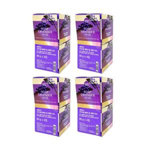 해피바스 숍라벤더 비누 90gx4P 4개 해피바스비누 세수 미용 세안 목욕