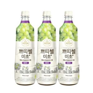 [CJ]쁘띠첼 미초 청포도 900ml x3개