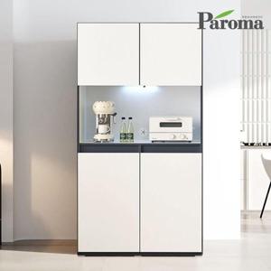 파로마 밀레니 화이트 주방 냉장고 홈카페 수납장 펜트리장 1000