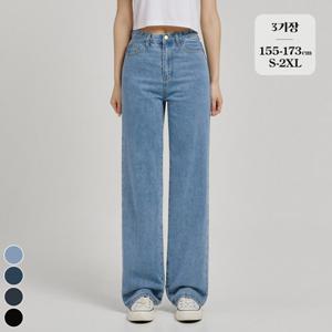 포레스트핏 / (노컷진3탄) 세미와이드 청바지 4컬러