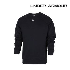언더아머 맨투맨 라이벌 플리스 크루 남성 블랙 1379755-001