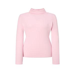 헤지스 여성 [Essential] 코튼 모달 터틀넥 긴팔 티셔츠 베이비핑크  (HSTS5DC92P1)