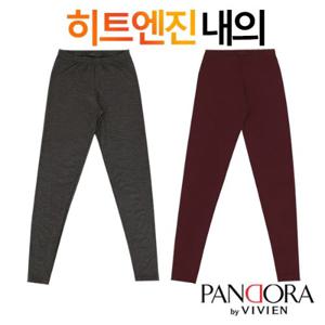 [판도라by비비안]히트엔진 9부동내의 하의1종(PLG1553P)90~100/여성동내의