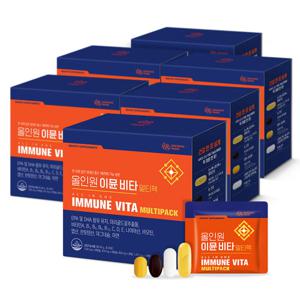 [대상웰라이프] 올인원 이뮨 비타 멀티팩 (총 28포) 6박스 /직장인 필수 건강식품