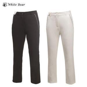 [제로골프][WHITE BEAR] 화이트베어 여성 뒷밴딩 골프 패딩바지 Model No_M2-2B023