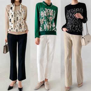 ★3종세트+스카프★가을 블라우스투톤 무드 플리츠 블라우스+스카프 1장 빅사이즈 55~99