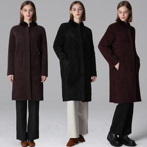 [홈쇼핑방송/르오트(LeOT)] 천연밍크퍼 더블페이스 니트코트-사이즈 55~88까지