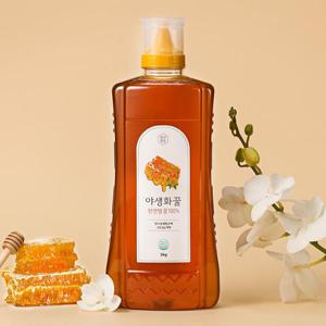 청년벌집 야생화꿀 2kg 천연벌꿀 자연벌꿀 토종꿀
