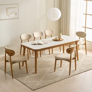 [최저가 도전]★신상★[삼익가구]클리프 포세린 세라믹 6인용 원목 1800 식탁세트(의자6)