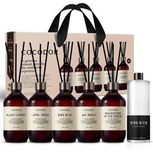 코코도르 프리미엄 디퓨저 500ml 5개입+리필액 500ml