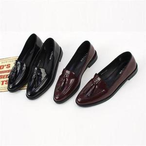 [짝꿍닷컴]테슬장식 스티치라인 기본 여성 로퍼 UH-6628-2