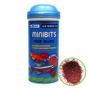 아마존 미니비트(중)250ml 치어 구피사료 물고기먹이