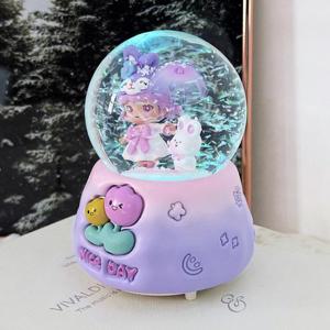 공주 오르골 스노우볼 조명 인테리어 소품 워터볼 무드등 4종