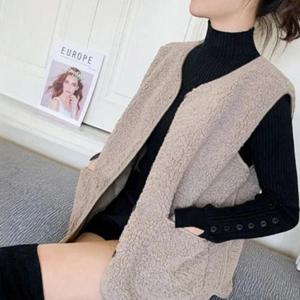 여성 초경량 양털 뽀글이 조끼 겨울조끼 양털조끼 베스트 WFL6W5P