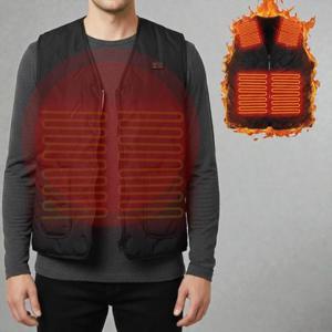 남성 3단조절 발열조끼 온열 기모 열선 조끼 겨울조끼 방한조끼 WFL7CFE