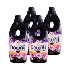 다우니 초고농축 퍼퓸 섬유유연제 1L 블랙 미스티크 x4개