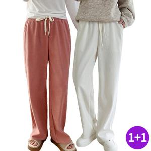★패션초특가/1+1★[시노코] 사계절 와이드 코듀로이 골덴 밴딩 팬츠