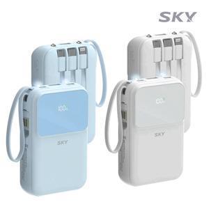 스카이 필 5in1 LCD 고속충전 22.5W 미니 일체형 10000mAh 보조배터리 U10PD 기내반입 가능 보조배터리