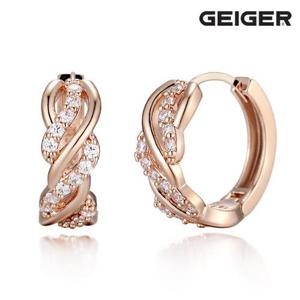 [가이거] 18K 유니크체인 원터치 귀걸이 (gold pin) GI8KPEE041