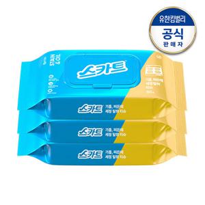 스카트 기름 찌든 때 세정 탈취 티슈 30매x3팩