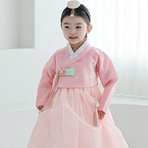 [하랑한복]소하랑 돌복 키즈 명절 전통 여아 아동 유아 어린이 한복 세트
