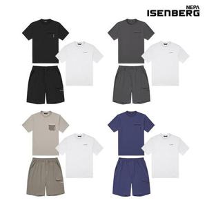 ★텐텐★[네파이젠벅] 반팔2+반바지1 여름셋업 유니 택1