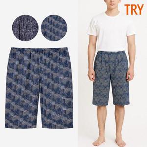 [트라이]트라이 남자여름잠옷바지 반바지 시원한 인견 파자마 5부 하의