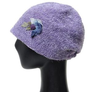 [플릭앤플록]CAS005.장미꽃 테리 중년여성 머리두건 엄마 할머니 겨울 항암 모자