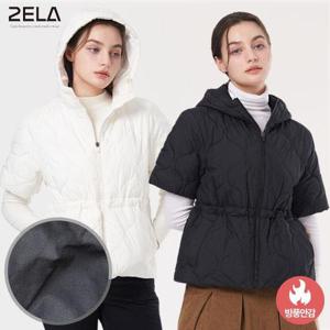 투엘라 리얼퀸 여성 골프 아웃도어 방풍안감 후드 반팔 경량 패딩 자켓(W6WJ01)