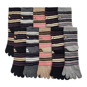 [아놀드파마]아놀드파마 여성발가락양말 단목 발목 줄무늬 패션 무좀 양말 10족 세트 국산