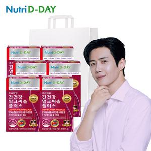 [뉴트리디데이] 프리미엄 간건강 밀크씨슬 플러스(PTP) 6박스 + 쇼핑백 (총6개월분)