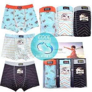 [제이투와이]국산남아팬티/삼각/사각팬티 유아/아동 속옷/드로즈3매