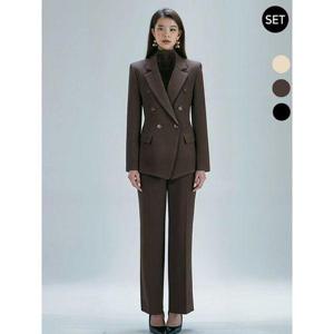 [비비드시크릿가너]VIVID SET 여성 린스 겨울정장자켓+기모팬츠 세트